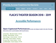 Tablet Screenshot of flaccess.org